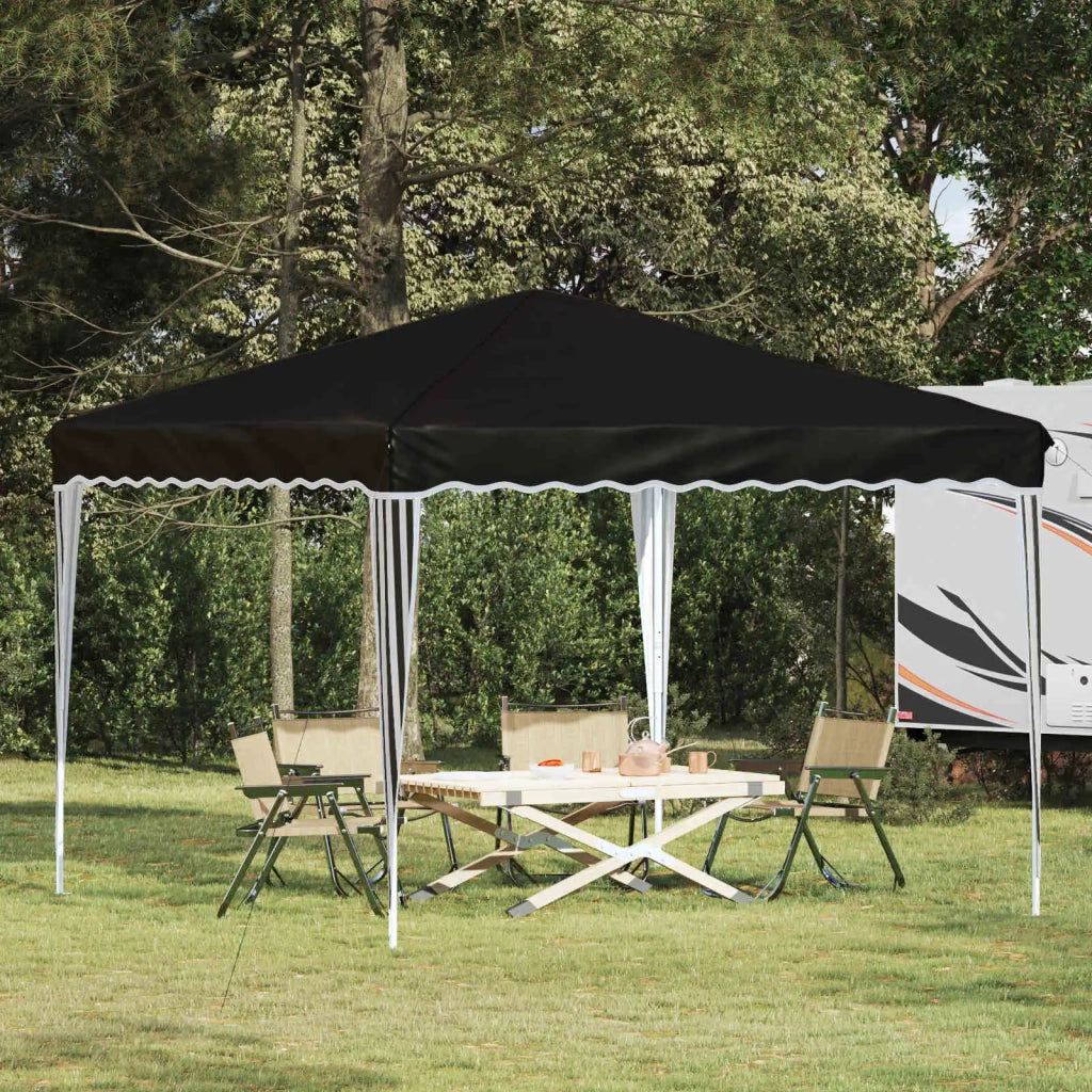 Tenda per feste a pop-up Nero 288 x 288 x 245 cm Tessuto Oxford 42019755