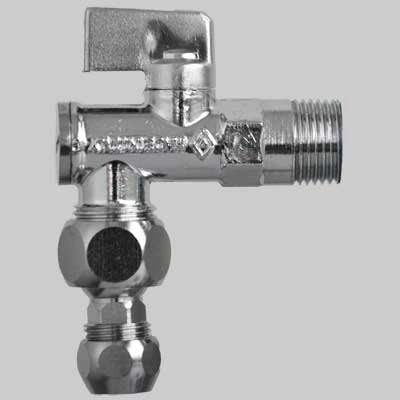 RUBINETTO FILTRO STTOLAVABO 775 A SFERA CON SNODO  1/2x10 c/rosetta     BUGATTI
