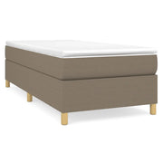 Letto singolo | Letto per adulti | Struttura Letto a Rete a Molle Tortora 80x200 cm Tessuto