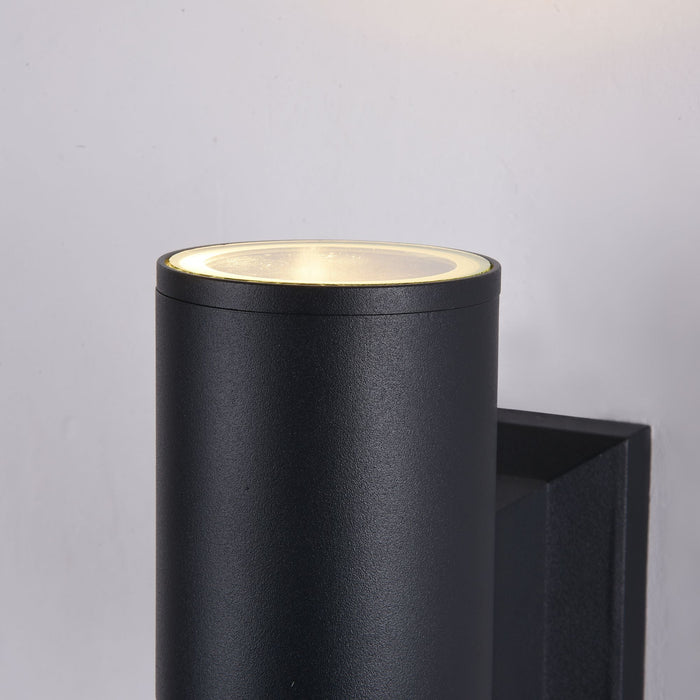 Lampada da parete Outdoor in Metallo Bowery Nero