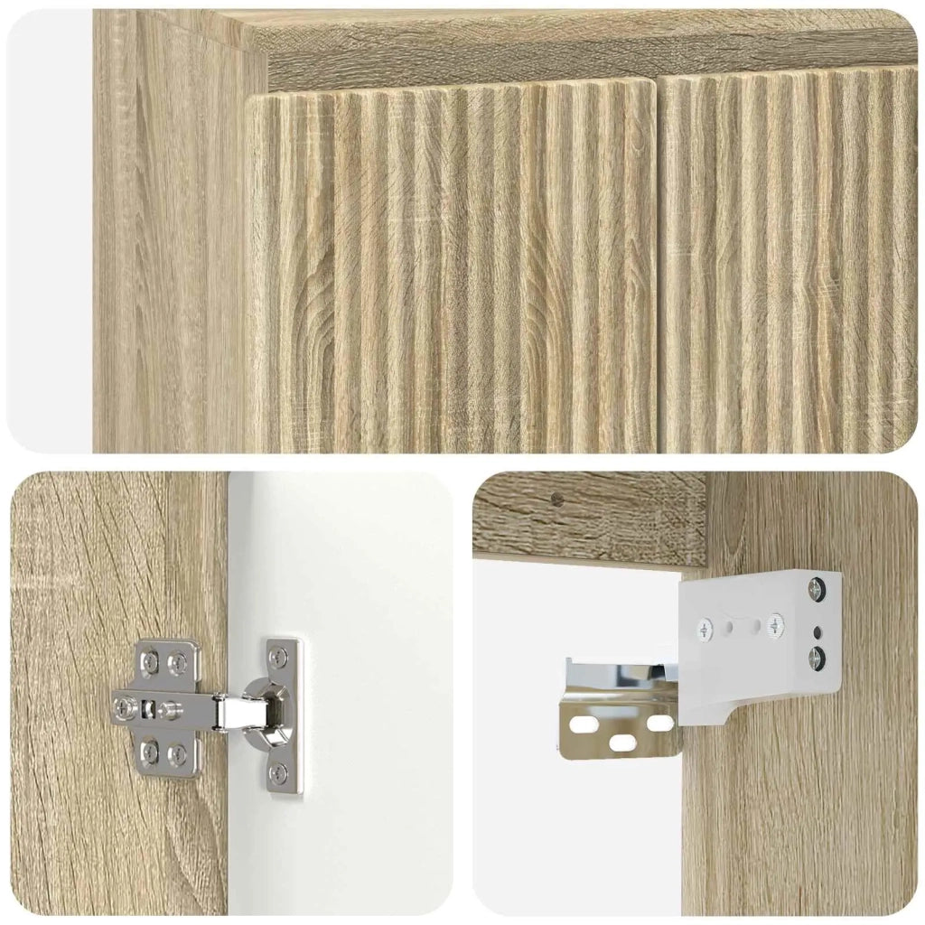 Set di mobili per il bagno Rovere Sonoma Legno ingegnerizzato 3404342
