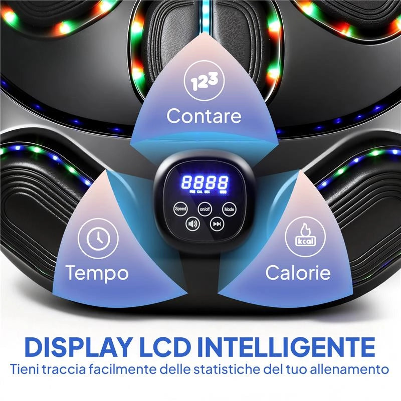 MACCHINA DA BOXE MUSICALE A PARETE CON 9 MODALITÓ, LUCI LED E CONNESSIONE BLUETOOTH, 61X48X11 CM, NERO