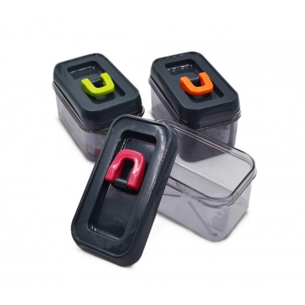 1 Pezzo Barattolo in Plastica da Cucina Multiuso Ermetico 600 cc 3 Colori