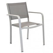 Sedia da Giardino Zante Impilabile 56x60x84 h cm in Textilene Tortora