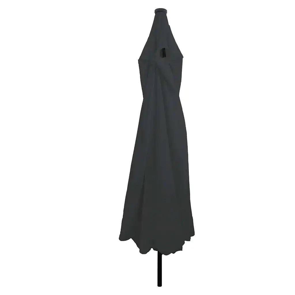 Ombrello da giardino-Ombrellone da spiaggia Antracite 395 x 395 x 245 cm Poliestere