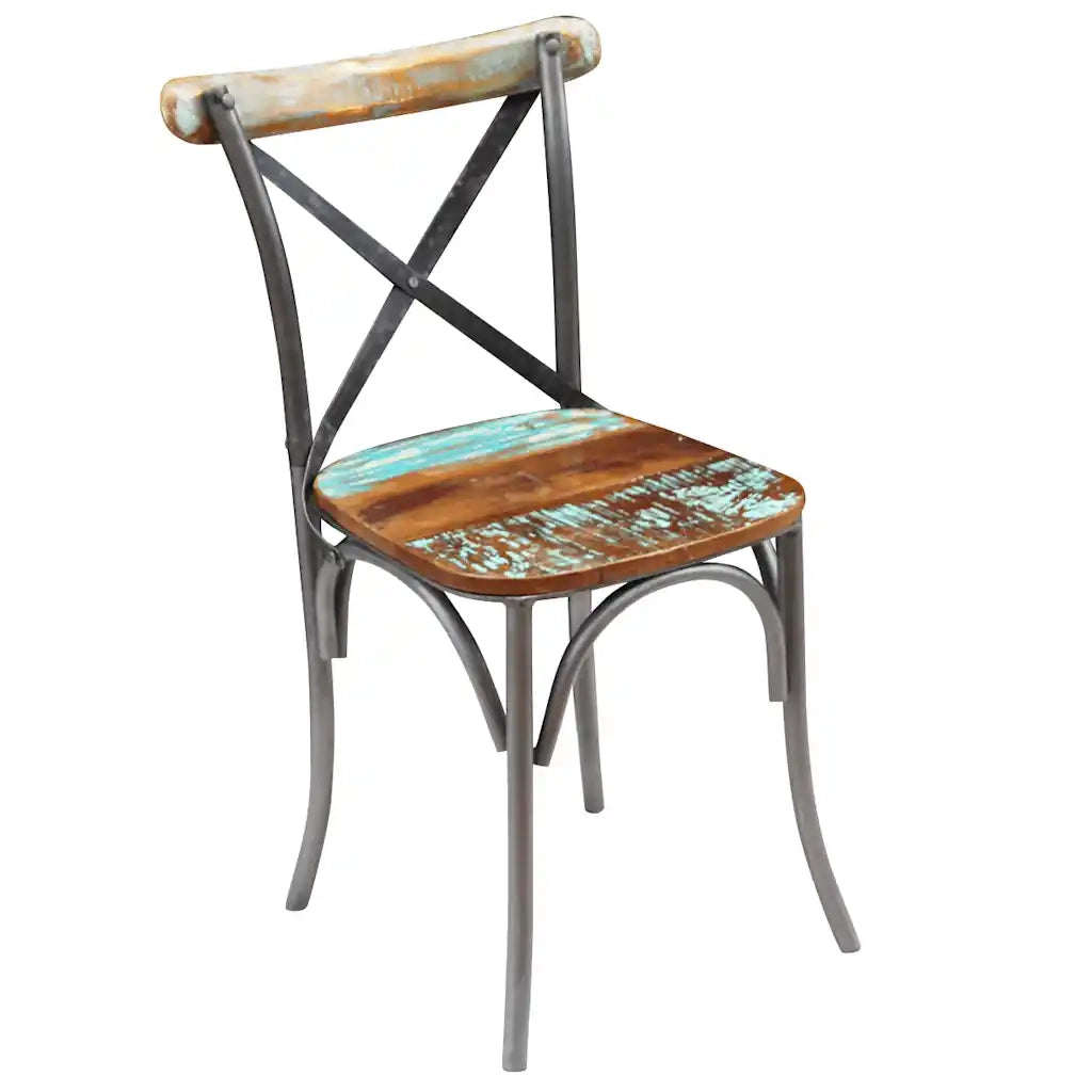 Sedie da Pranzo 4 pz in Legno Massello di Recupero cod mxl 31511