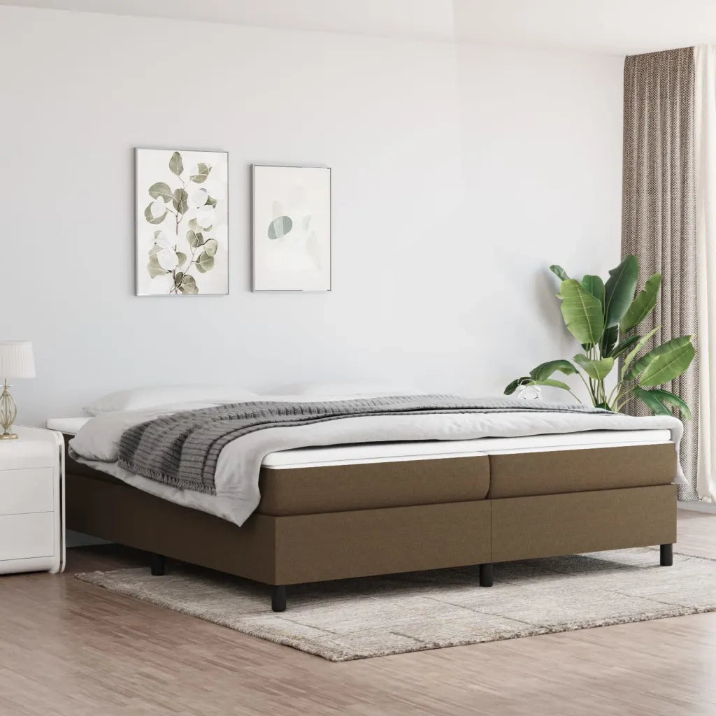 Giroletto a Molle Marrone Scuro 200x200 cm in Tessuto cod mxl 60632