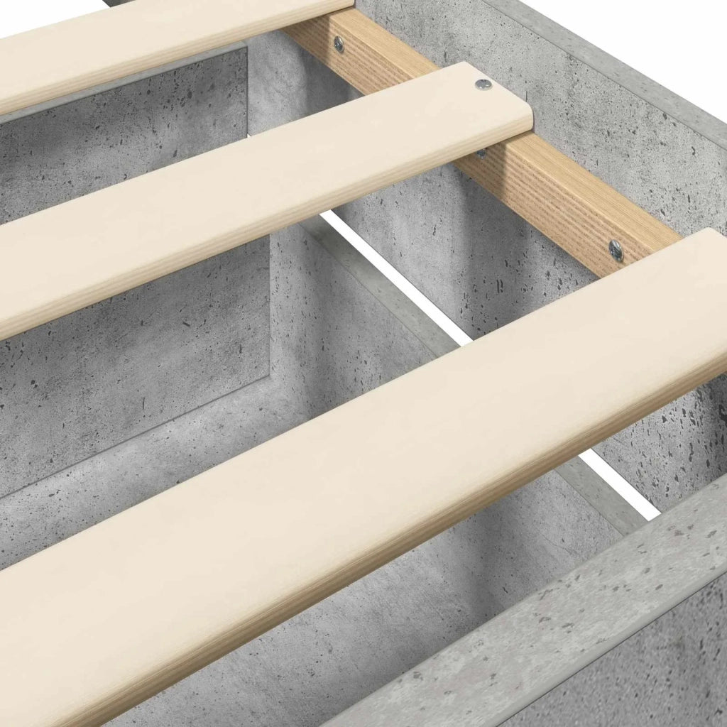 Struttura del letto Grigio Cemento Legno ingegnerizzato 3429514