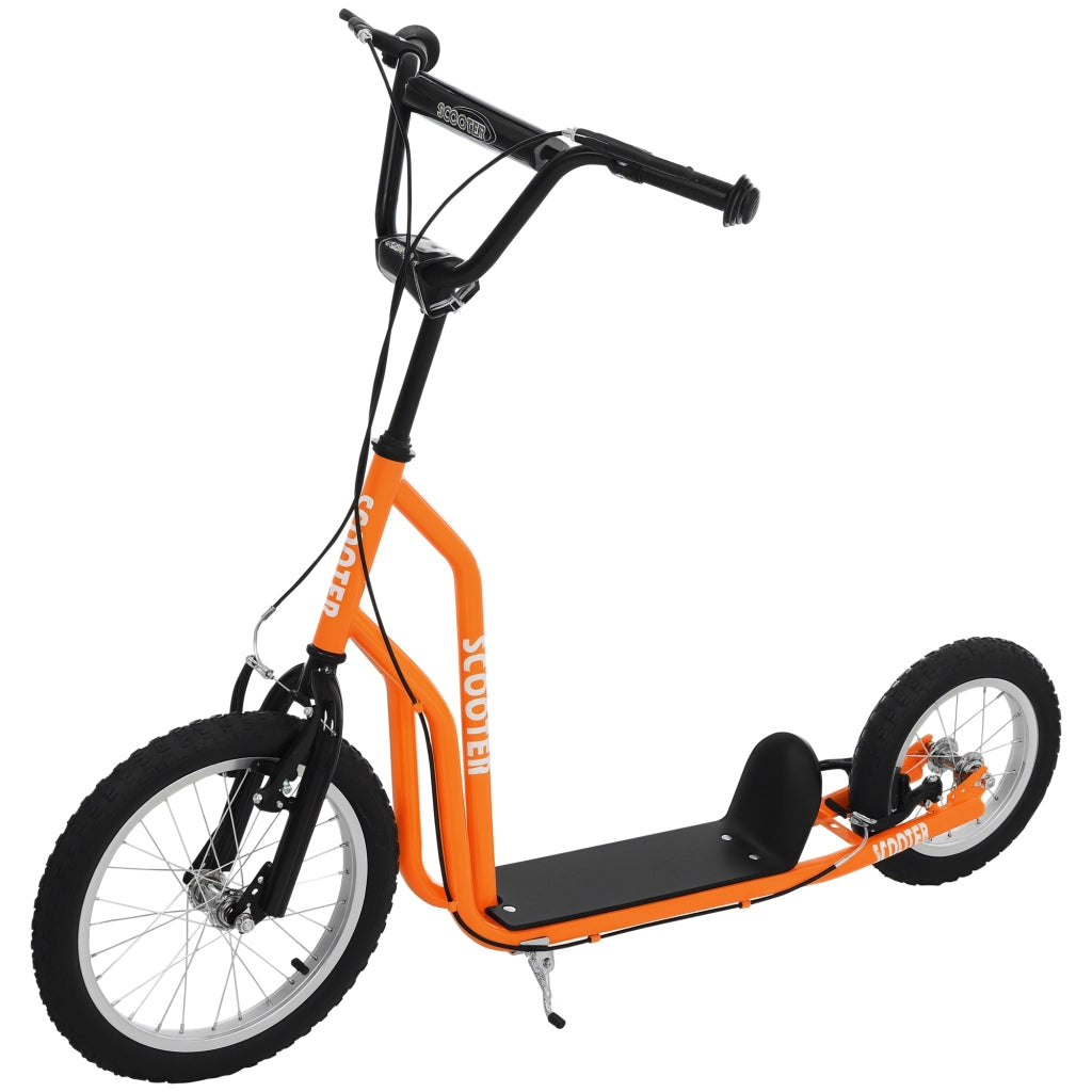 Monopattino per Bambini con Manubrio Regolabile e Freni ¨C zephmum ¨C Arancione 16 Pollici