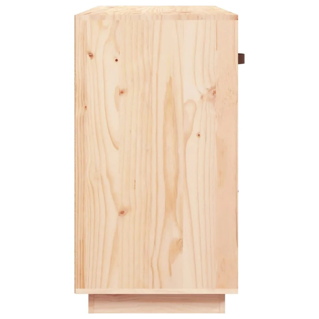Buffet credenza cassettiera armadio mobile contenitore organizer per cucina soggiorno salotto 100 x 40 x 75 cm legno massello di pino marrone 02_0029499