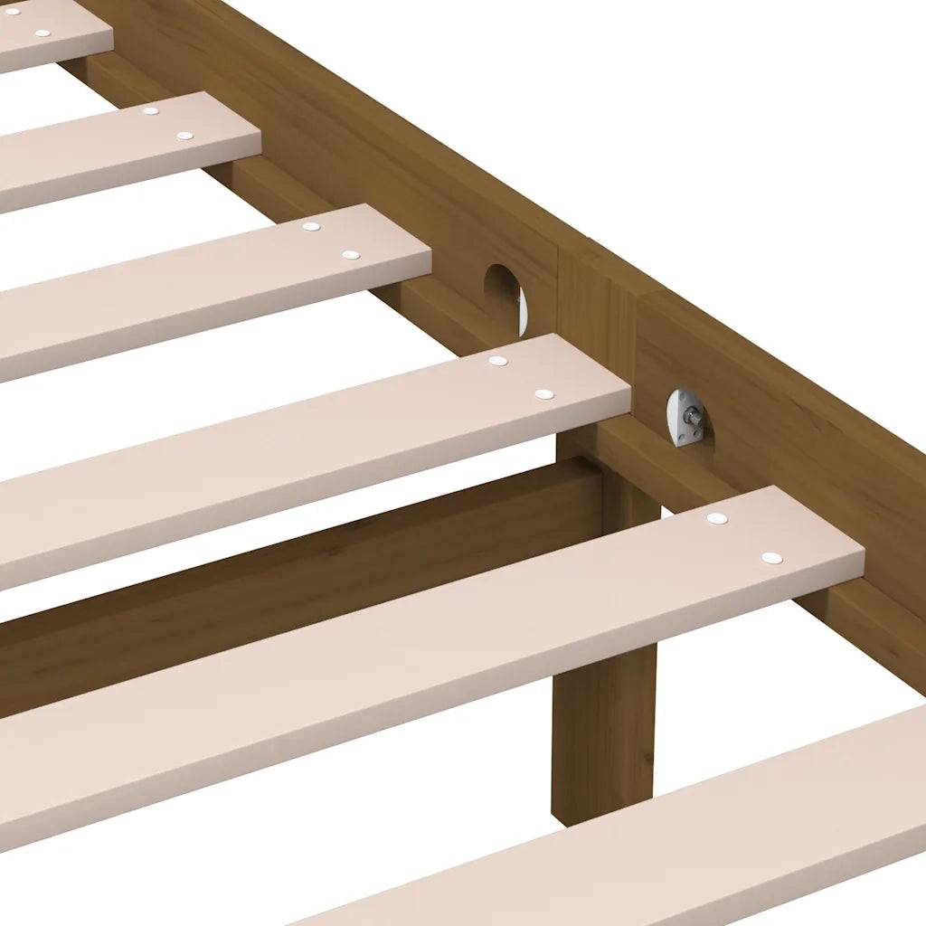Giroletto Ambra senza Materasso in Legno di Pino 200x200 cm