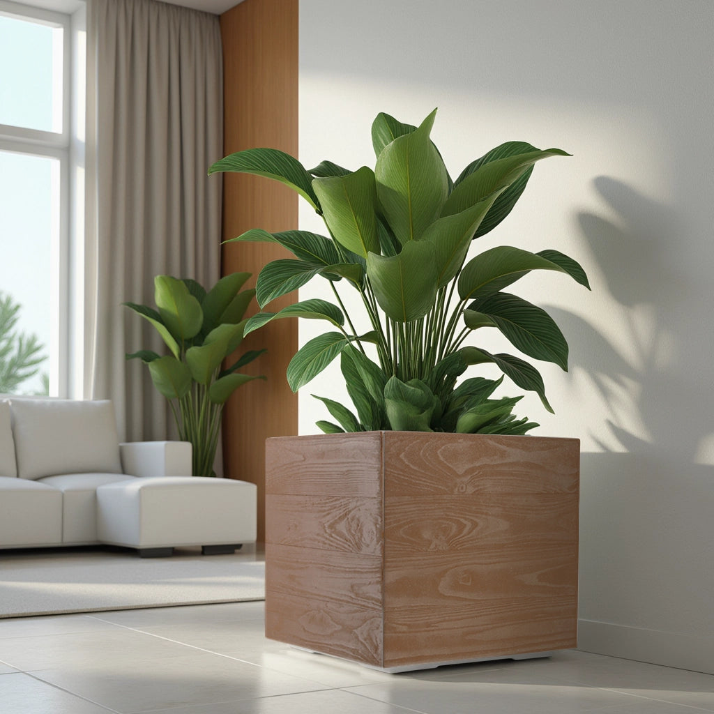 KADAX Zestaw Kwietnik KARO ECO wood 400x400 deska