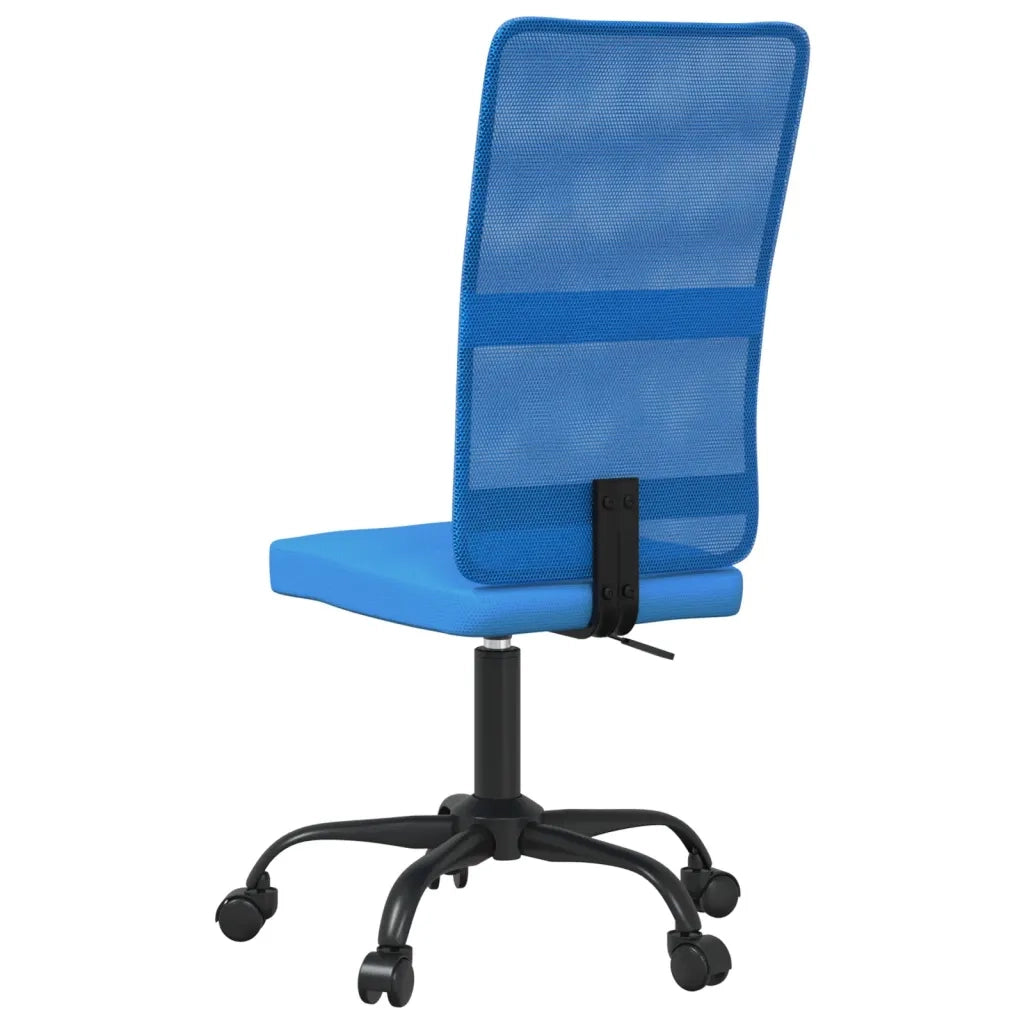 vidaXL Sedia da Ufficio Altezza Regolabile Blu in Tessuto a Rete