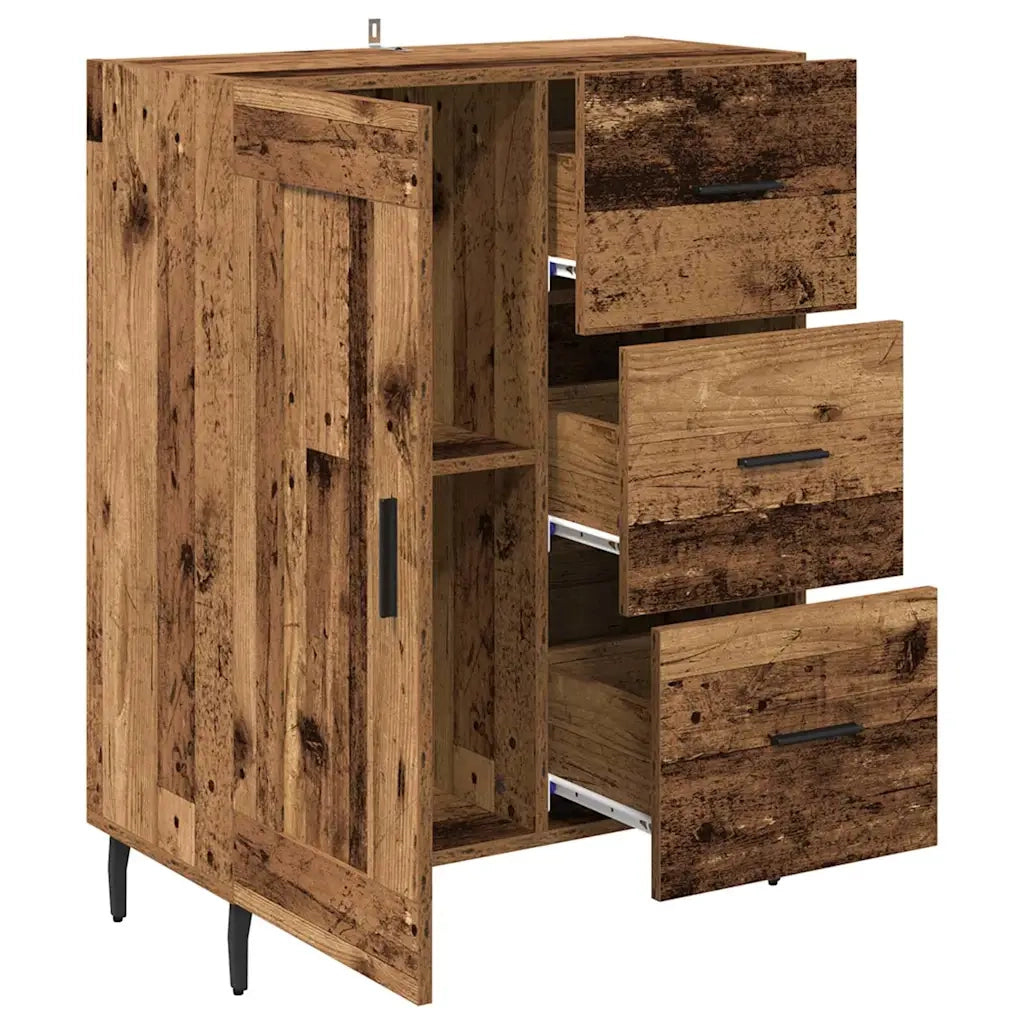 Credenza con Cassetto-Buffet-Armadio da cucina Legno vecchio 69,5 x 34 x 90 cm 765483