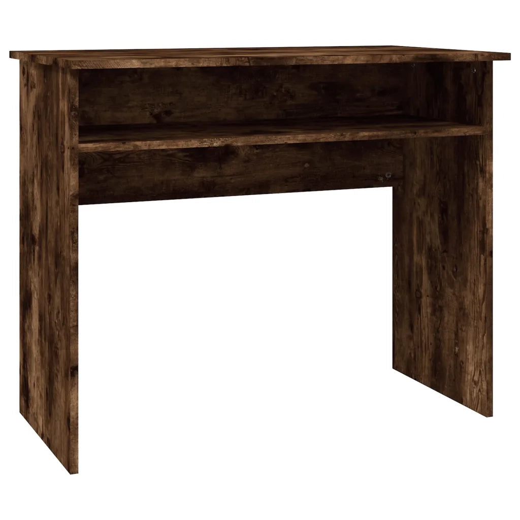 Scrivania | Tavolo da Ufficio Rovere Fumo 90x50x74 cm in Legno Multistrato