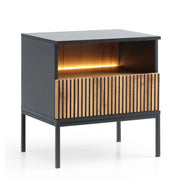 Komodee Tavolino Laval ST97 Nero/Rovere 54x56x39 cm