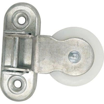 CARRUCOLA NYLON STAFFA GIREVOLE SELF - ZINCATA D.MM 40- 5 pezzi