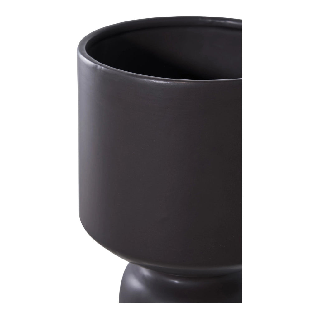 Vaso Decorativo Sea, Nero, Ceramica, 15x15x23,5 cm