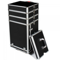 Trolley su ruote valigia estetica parrucchiere trucco box gioielli nero 2008019/2