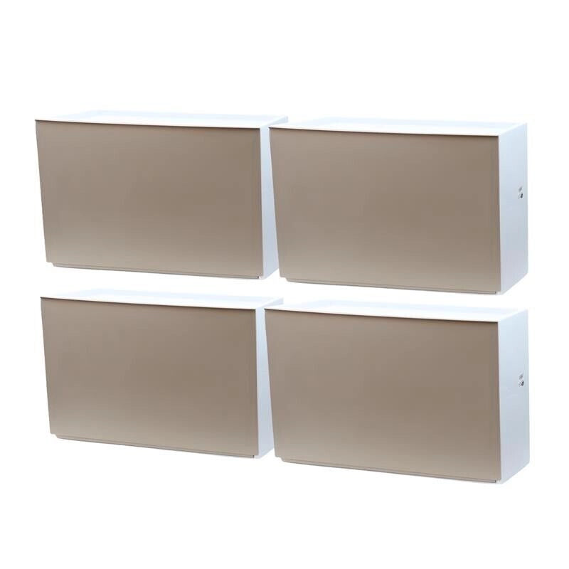 SET 4 SCARPIERE IN PROPILENE 51 X 17 X H39 CM COMPONIBILI IMPILABILI TORTORA