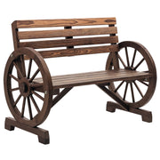 Panchina da Giardino in Legno ¨C Zephmum ¨C Naturale Marrone 105.5x56x79 cm