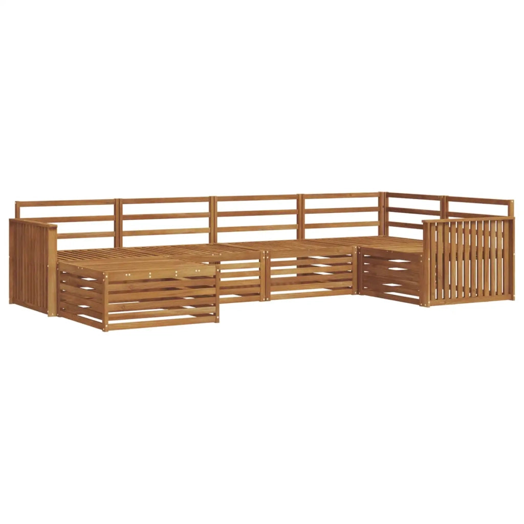 Set di divani da esterno 6 pcs Naturale