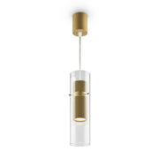 Maytoni Lampadario sospensione moderno Dynamics 1 luce GU10 oro alluminio vetro