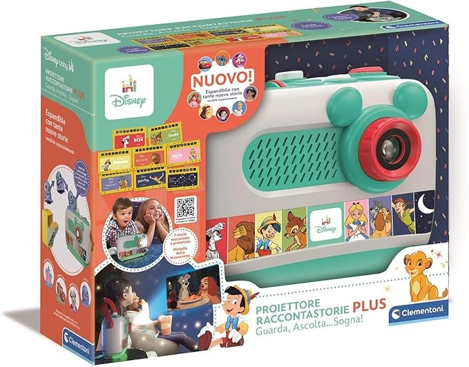 Disney Proiettore Raccontastorie Plus,Clementoni,Eta 2+
