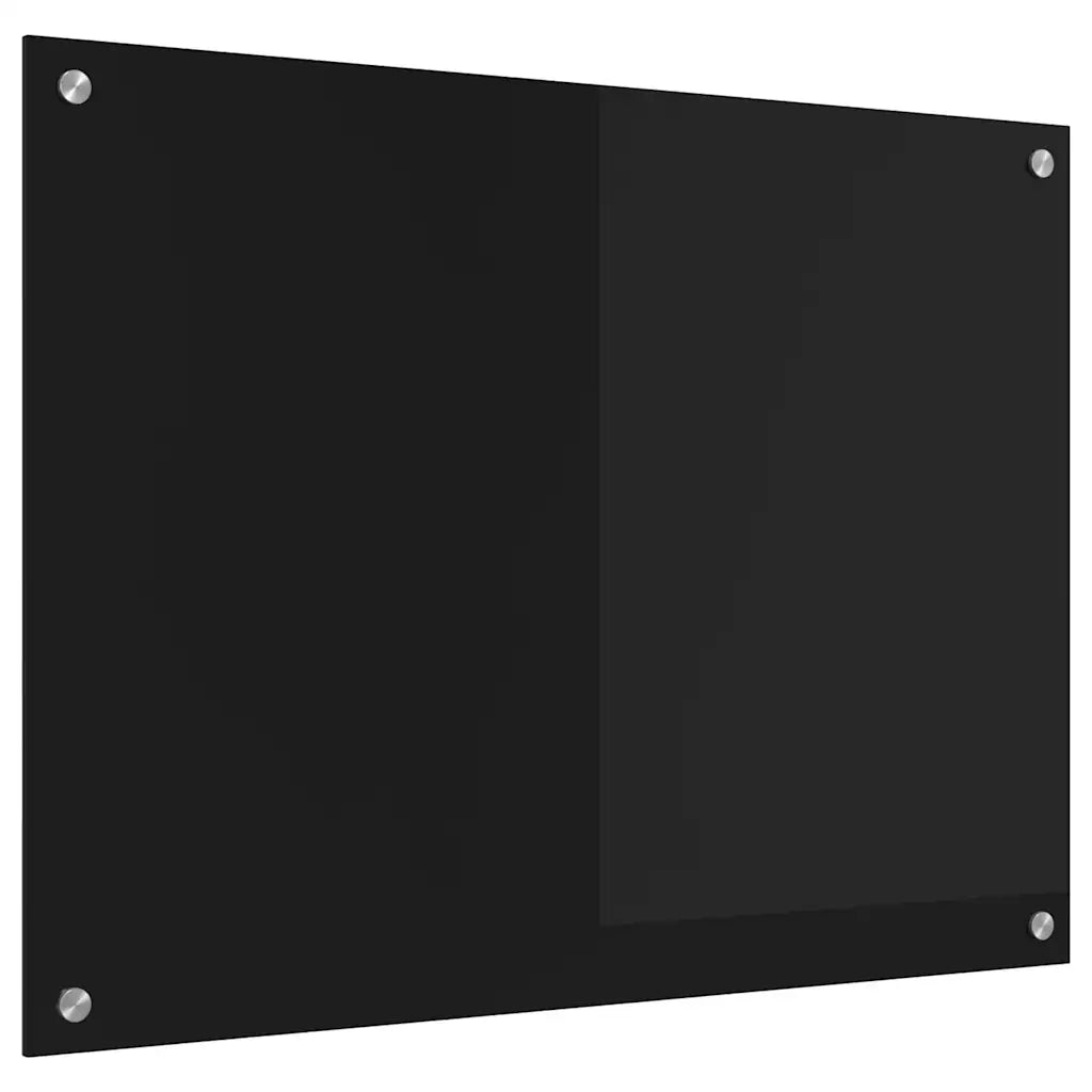 Schienale da cucina Nero 80 x 60 cm vetro temperato CFW9248888