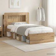 Telaio del letto con storage Rovere Artigianale 90 x 190 cm