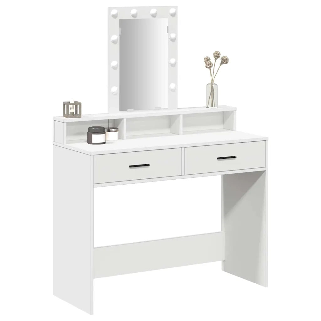 Tavolo da Trucco Bianco 100 x 41 x 140 cm Legno multistrato 865172