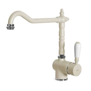 Rubinetto Miscelatore Cucina Elleci Rio Granitek Bianco Antico MGKRIO62