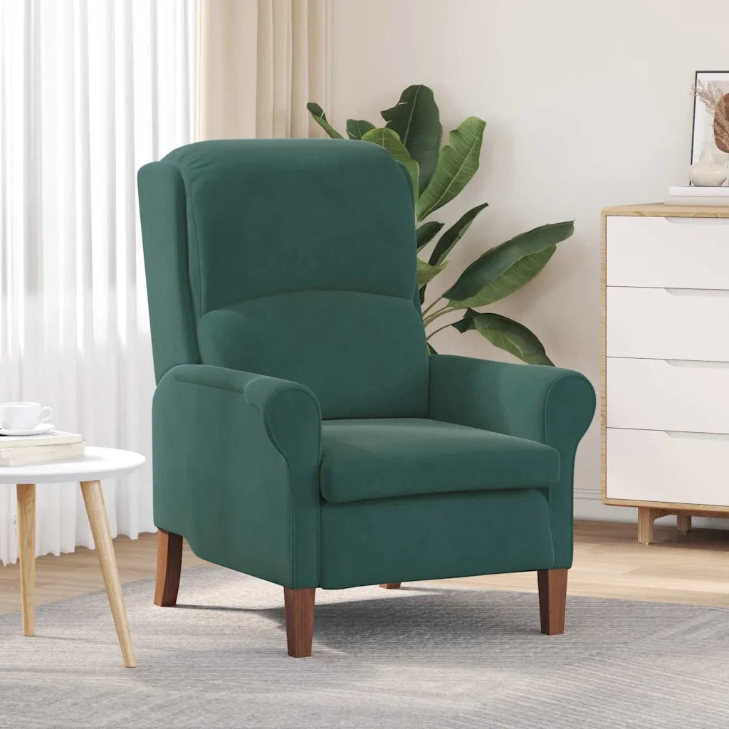 Divano Sedia-Poltrona Verde scuro Velluto 551522