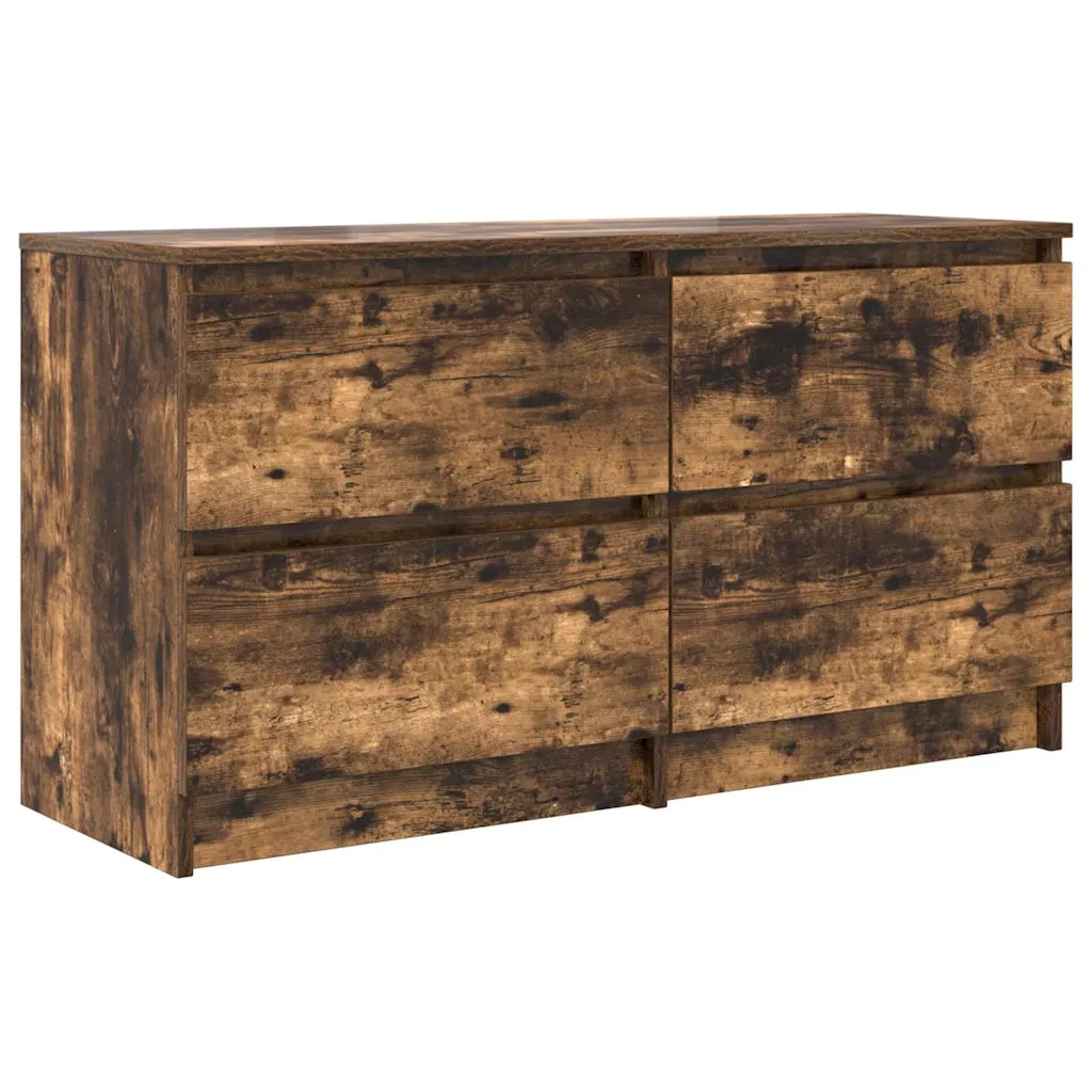Mobile TV Rovere Fumo 100x35x54 cm in Legno Multistrato 861800