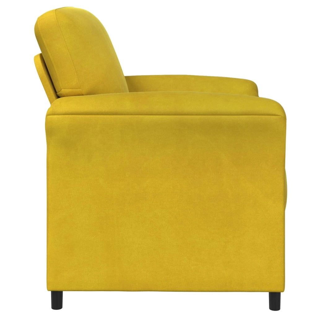Divano 1 posto Giallo 88 x 83 x 95 cm Velluto 42033932