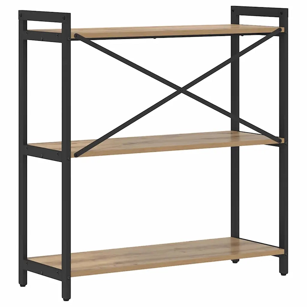 vidaXL Libreria rovere artigianale 80 x 30 x 83 cm Legno multistrato