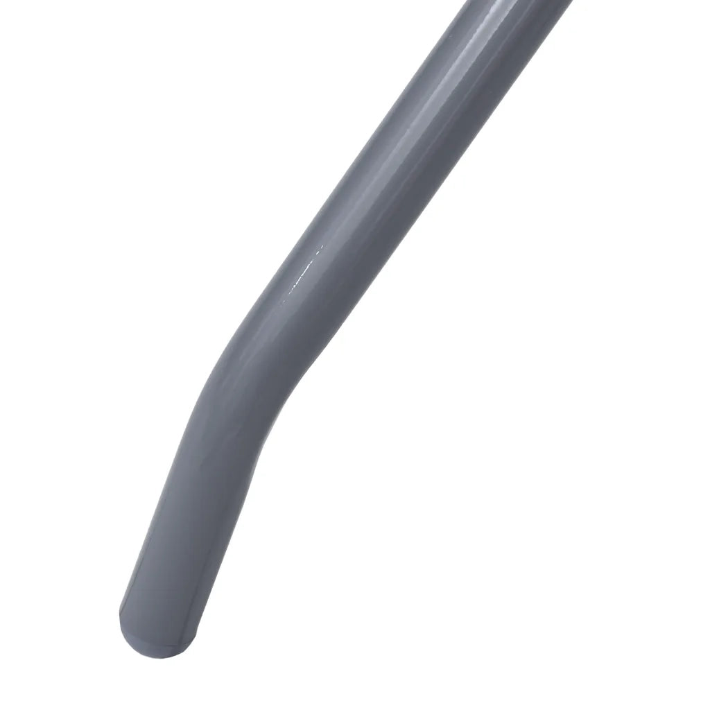 Tavolo da Giardino Grigio Chiaro 60 cm in Acciaio e Vetro 312213