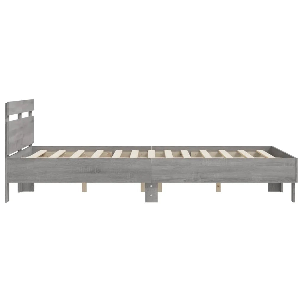 Giroletto Testiera Grigio Sonoma 140x200 cm Legno Multistrato 3207425