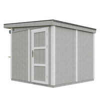 Chiosco esterno PREMIUM - 5,9mq - H240x248x305 cm - Costruzione pannello PREMIUM - Timbela M950-TUNDRA GREY