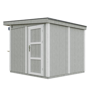 Chiosco esterno PREMIUM - 5,9mq - H240x248x305 cm - Costruzione pannello PREMIUM - Timbela M950-TUNDRA GREY