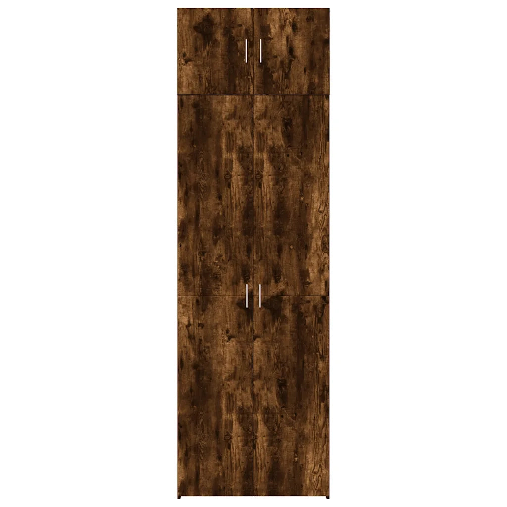 Armadietto Rovere Fumo 70x42,5x225 cm in Legno Multistrato 3281326