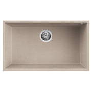 Lavello Elleci Incasso 1 vasca 76x44 Quadra 130 Sottotop Granitek Avena LGQ13051BSO
