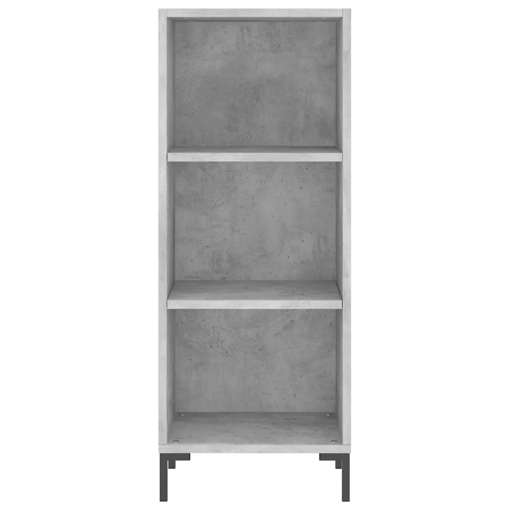 Credenza Grigio Cemento 34,5x32,5x90 cm in Legno Multistrato 828736