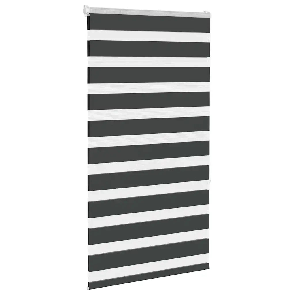 Tenda a Rullo Zebra Nero Larghezza Tessuto 85,9 cm Poliestere 4014233
