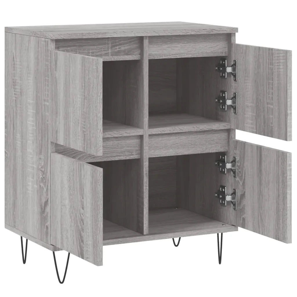 Credenza | Madia | Buffet da pranzo | Armadio da pranzo Grigio Sonoma 60x35x70 cm in Legno Multistrato