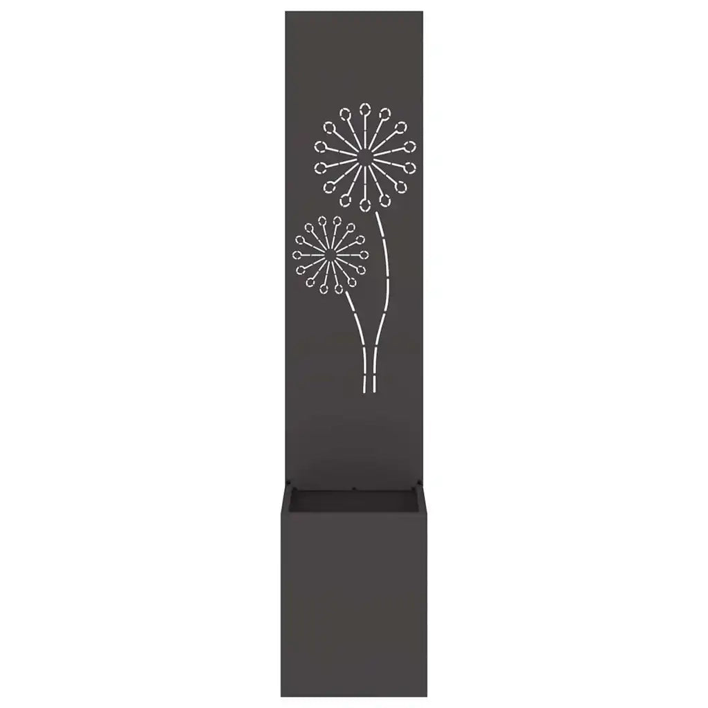 Schermo per privacy in giardino Traforo Nero 32 x 32 x 150 cm CFW3494516