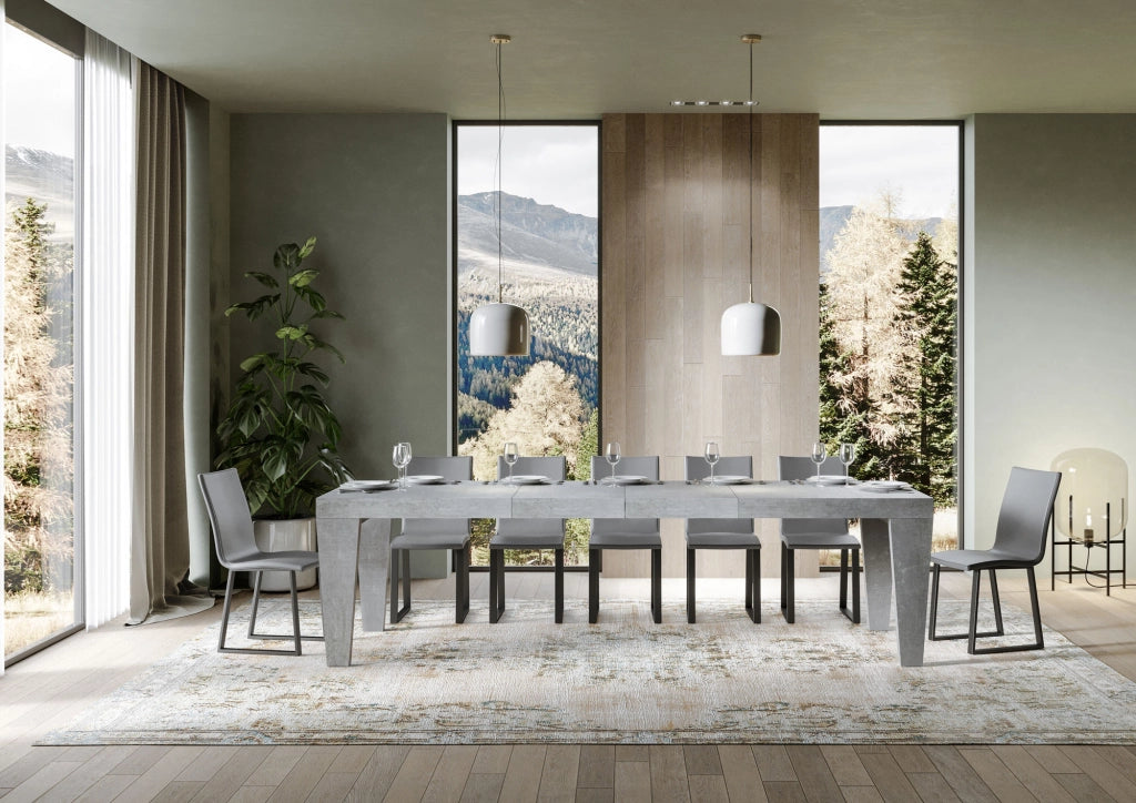 Tavolo allungabile 180/440x90 cm Spimbo Premium cemento