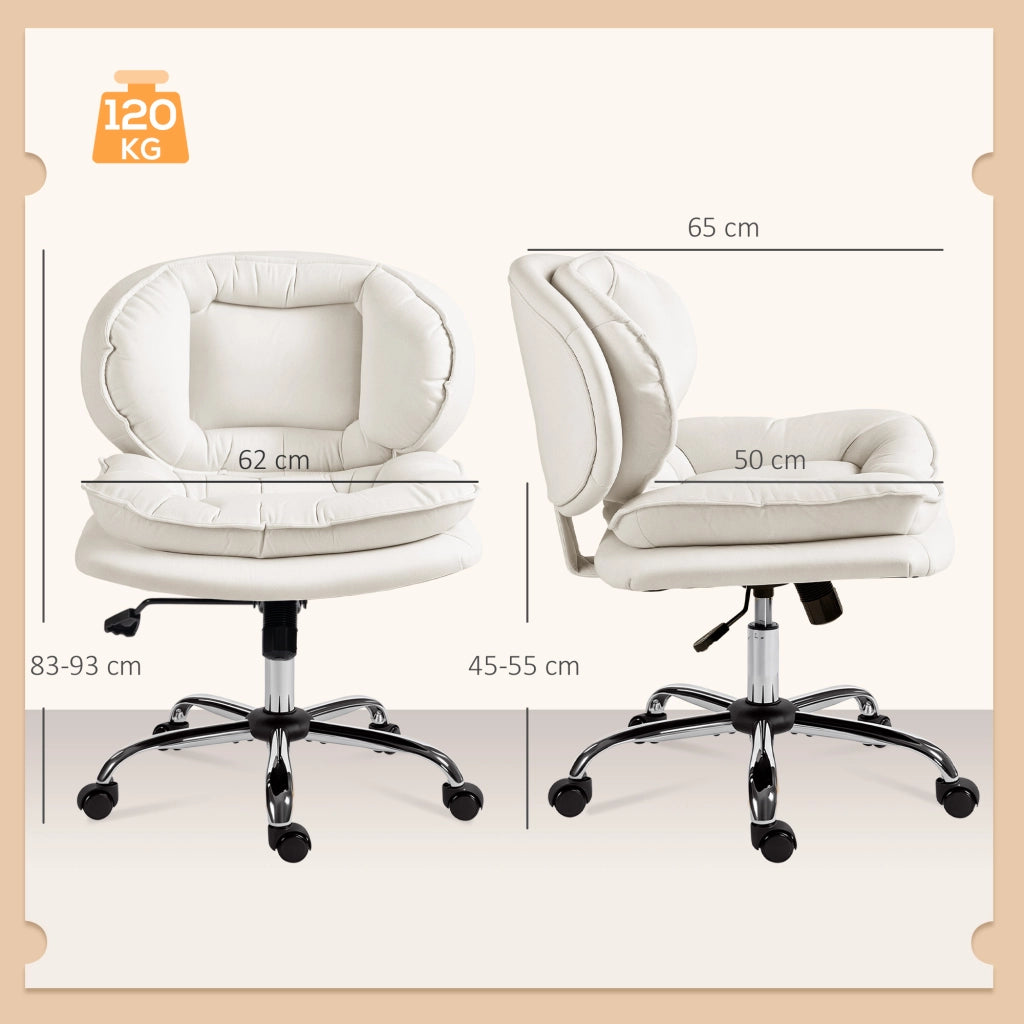 Sedia da Ufficio con Schienale Imbottito e Braccioli ¨C Zephmum ¨C Grigio