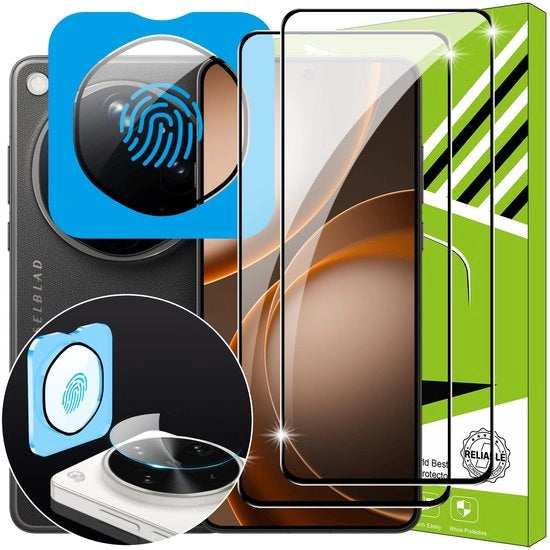 Protezione schermo completa - 2+1 pezzi - Vetro resistente allo shock - Protezione lente obiettivo - Gehard Glas - Schermautomatico per OPPO Find X9 Ultra