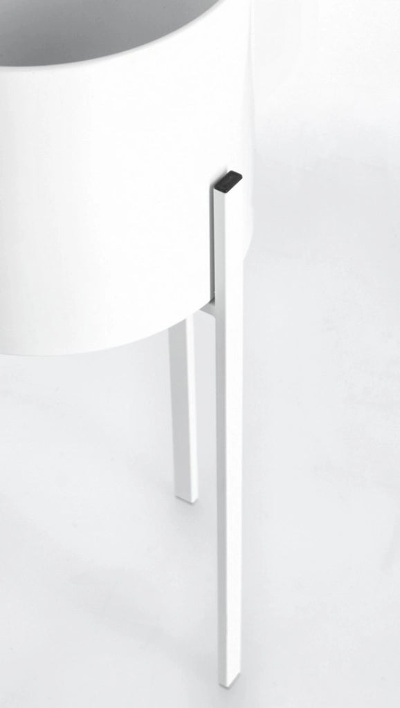 Porta Fiore Acciaio Bianco Moderno da Interno - KEISUKE